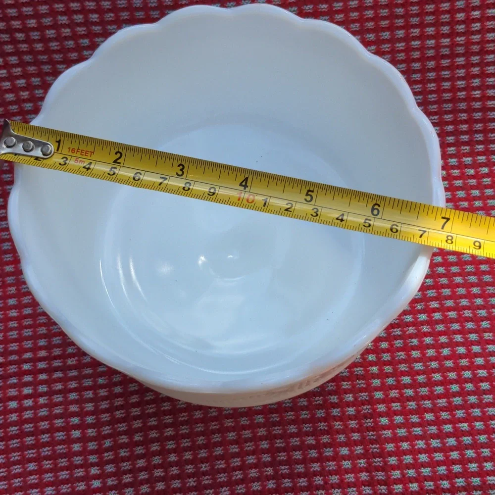 VINTAGE MCM E.O. BRODY CO M6000 WHITE MILK GLASS COMPOTE PEDESTAL CANDY …